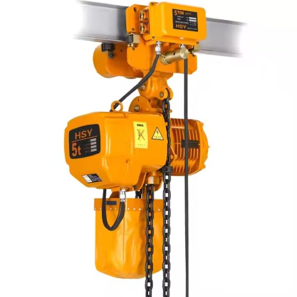 3 PHASE ELECTRIC CHAIN HOIST WITH TROLLEY